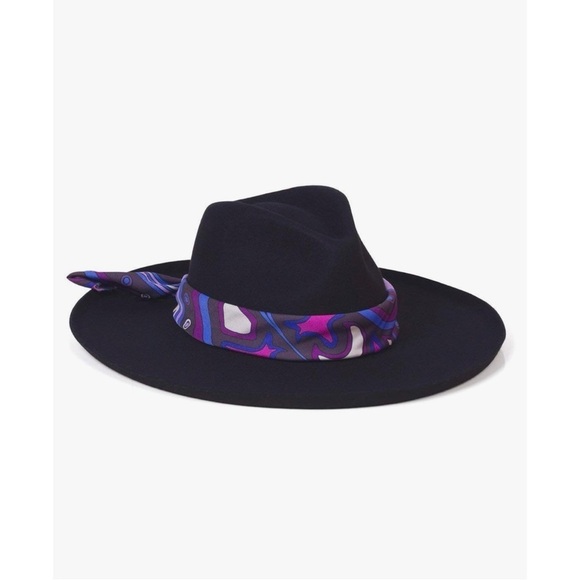 Lack Of Color Accessories - Lack Of Color Melodic Hat Fedora Wool Felt Classic Retro Boho Black Medium NWT